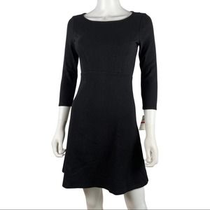 NWT Maison Jules Black A-Line Sheath Mini Dress XS
